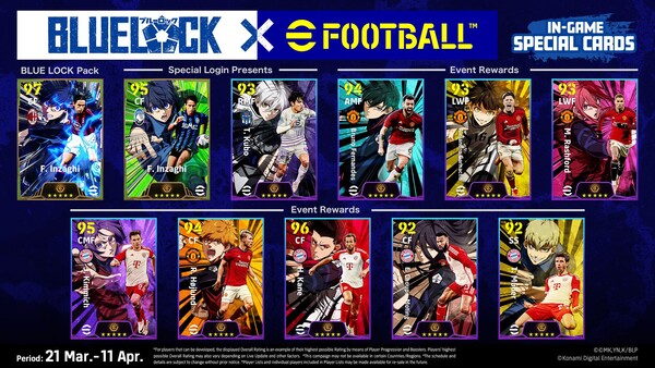 ‘eFootball 2024’, 일본 애니메이션 ‘블루 록’과 컬래버레이션 